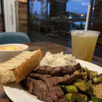 Crafted Greens - Steak plate and Brussels sprouts. - American Near Me - El Cajon, California