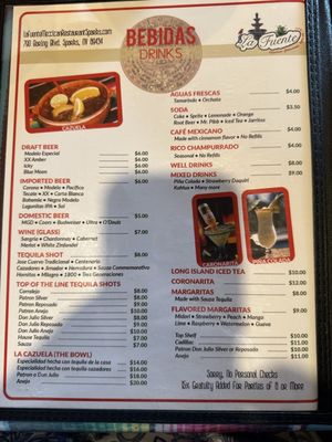 Menu photo 6 La Fuente Mexican Restaurant Sparks, NV Menu photo 6 La Fuente Mexican Restaurant Sparks, NV