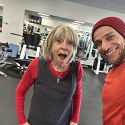 Total Body Fitness - Client enjoying a quick selfie with her trainer.