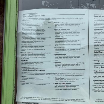 Wildflower Cafe & Bakery - Menu - Vegetarian Near Me - Arcata, California Wildflower Cafe & Bakery - Menu - Vegetarian Near Me - Arcata, California