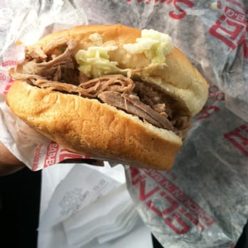 Smithfield's Chicken 'N Bar-B-Q - BBQ sandwich with sweet cole slaw - Barbeque Near Me - Lumberton, North Carolina Smithfield's Chicken 'N Bar-B-Q - BBQ sandwich with sweet cole slaw - Barbeque Near Me - Lumberton, North Carolina
