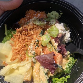 Bluewater Poke - My 3 combo bowl with blue crab - Poke Near Me - Redlands, California