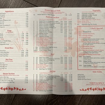 Kin's Kitchen - Main Menu - Chinese Near Me - Hendersonville, North Carolina
