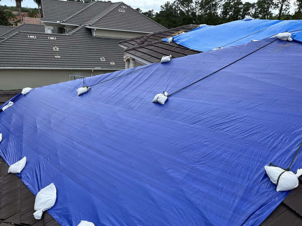 Slide of Blue Tarp Express