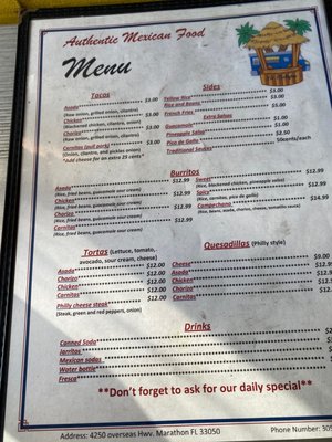 Menu photo 4 Takeria la palapa Marathon, FL Menu photo 4 Takeria la palapa Marathon, FL