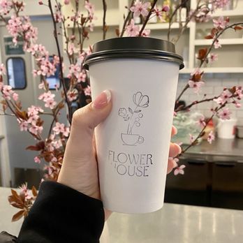 Flower House Cafe - Super cute cups! - New American Near Me - Langley, Washington