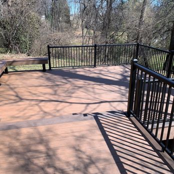 Kirby's Remodeling - a wooden deck with a bench - Flooring Near Me - Mechanicsburg, Pennsylvania Kirby's Remodeling - a wooden deck with a bench - Flooring Near Me - Mechanicsburg, Pennsylvania