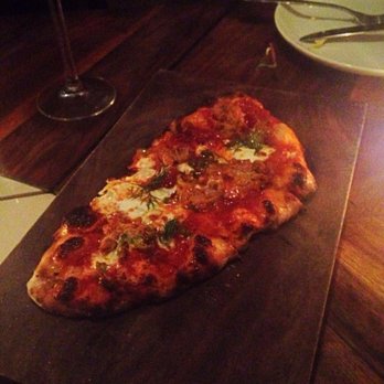 21 Greenpoint - A piece of sausage pizza to share on Sunday dinner - perfect size - New American Near Me - Brooklyn, New York