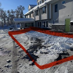 TJ's Landscaping & Property Maintenance - Icy and dangerous.