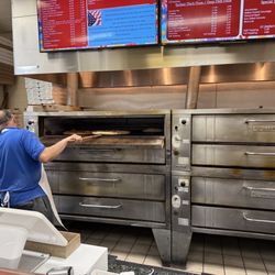Venice Pizza & Pasta - This is the wonderful Italian speaking man making these awesome pizza pies!