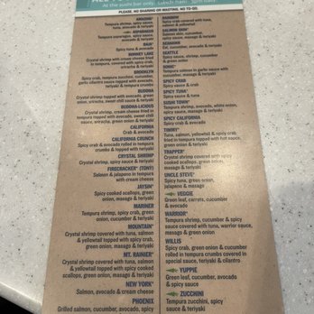 Trapper's Sushi - AYCE Sushi Menu - Asian Fusion Near Me - Avondale, Arizona