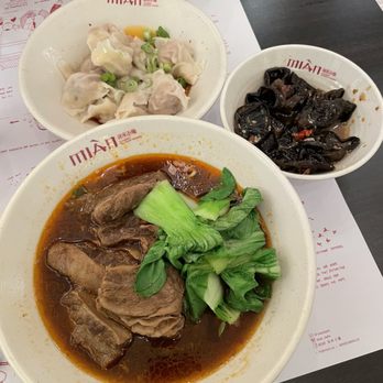 Mian - Beef noodle soup, Woodear mushroom, chaoshou dumplings - Noodles Near Me - Costa Mesa, California
