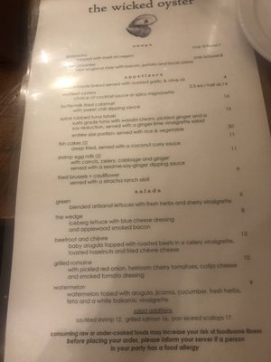 Menu photo 5 The Wicked Oyster Wellfleet, MA Menu photo 5 The Wicked Oyster Wellfleet, MA