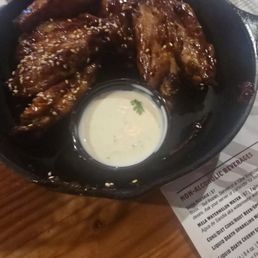 Szechuan bbq wings.