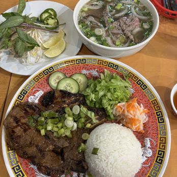 District 36 Diner - Com tam (broken rice), beef pho - American Near Me - Fountain Valley, California