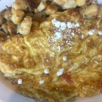 Wally's Grill - Feta Greek omelet with home fries - Diners Near Me - Etobicoke, Ontario