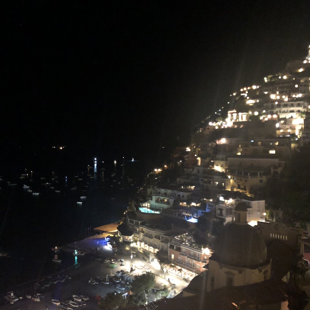 Franco's Bar - The view of the entire city at night in Positano - Cafes Near Me - Positano, SA Franco's Bar - The view of the entire city at night in Positano - Cafes Near Me - Positano, SA