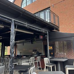 Outdoor bar area