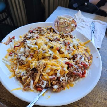 KC's American Kitchen - Pulled pork nachos 16.99. Enough for 2 with leftovers - American Near Me - Windsor, California KC's American Kitchen - Pulled pork nachos 16.99. Enough for 2 with leftovers - American Near Me - Windsor, California