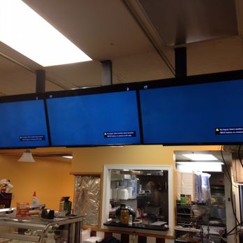 Ava Installation - 3 TVs Installation for a restuarant's menu - Home Theatre Installation Near Me - Sterling, Virginia