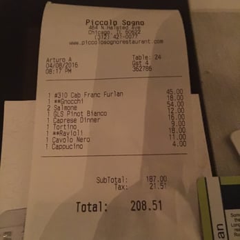 Piccolo Sogno - Italian Near Me - Chicago, Illinois
