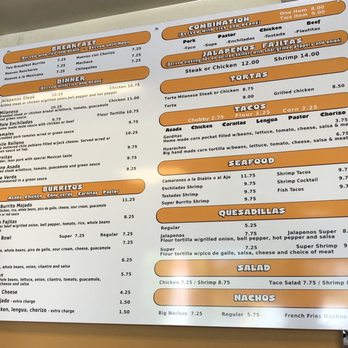 Jalapeno's Taqueria - Menue - Mexican Near Me - Modesto, California Jalapeno's Taqueria - Menue - Mexican Near Me - Modesto, California