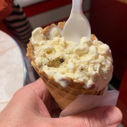 Chocolate chip cookie waffle cone Chocolate chip cookie waffle cone