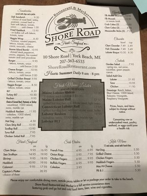 Menu photo 3 Shore Rd Market York, ME Menu photo 3 Shore Rd Market York, ME