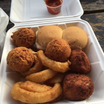 The Wharf DC - Crab cake platter with rolls, hush puppies, and onion rings. - Landmarks & Historical Buildings Near Me - Washington, DC, District of Columbia The Wharf DC - Crab cake platter with rolls, hush puppies, and onion rings. - Landmarks & Historical Buildings Near Me - Washington, DC, District of Columbia