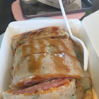 L'uxweet - Ham and cheese pancake. Would rather have the bbq pork belly kimchi one - Bakeries Near Me - Tustin, California L'uxweet - Ham and cheese pancake. Would rather have the bbq pork belly kimchi one - Bakeries Near Me - Tustin, California
