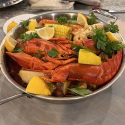 Crab and lobster boil.  For 4.