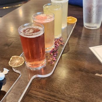 Harrington House - Mimosa flight..each one was very good great mixture - Beer, Wine & Spirits Near Me - Bakersfield, California