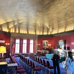 Deere-Wiman House - Ceiling painting room