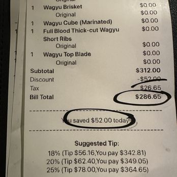 Chubby Cattle - Bill for 4 ppl - Barbeque Near Me - Pleasanton, California Chubby Cattle - Bill for 4 ppl - Barbeque Near Me - Pleasanton, California