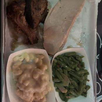 Backroads BBQ - Pick 2: Smoked Turkey Breast and Smoked Beef Brisket and Macaroni & Cheese Southern Green Beans - Southern Near Me - Lebanon, Indiana