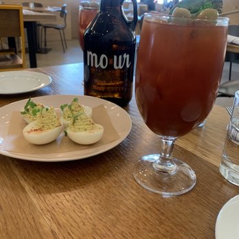 Mour Cocina | Bodega - Deviled eggs and Bloody Mary - Wine Bars Near Me - Austin, Texas