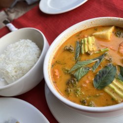 Red curry with vegetables