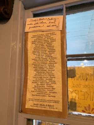 Menu photo 1 Sandy's Books and Bakery Rochester, VT Menu photo 1 Sandy's Books and Bakery Rochester, VT