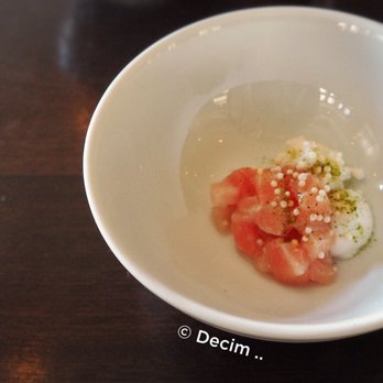 Alo Restaurant - [Tasting Menu $105 per person] Toro, Coconut Chili from July 28, 2017 - Bars Near Me - Toronto, Ontario