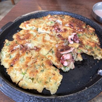 Miga - 5. Pan Fried Seafood Pancake - Korean Near Me - Fremont, California Miga - 5. Pan Fried Seafood Pancake - Korean Near Me - Fremont, California