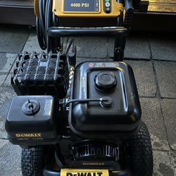 Pitch Perfect Roofing Gutter & Pressure Wash Services - We use commercial grade, DeWALT pressure washers with 4400 PSIs to tackle even the grimiest, dirtiest, moldiest, mildew...est projects.