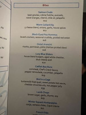 Menu photo 3 Lucy Blue Oakland, CA
