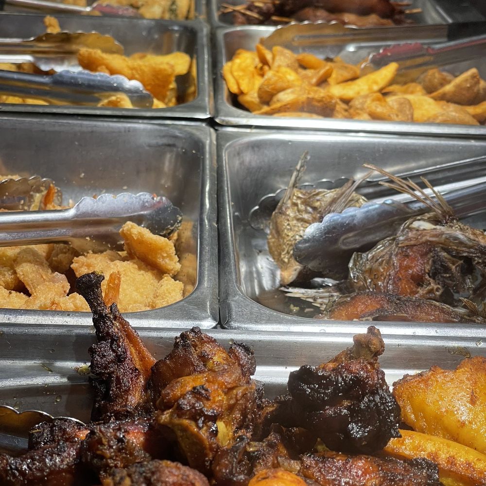 New China King Buffet - Some kind of baked Chicken really dry! Shrimp, & Fries. Nothing Special! - Chinese Near Me - Denton, Texas New China King Buffet - Some kind of baked Chicken really dry! Shrimp, & Fries. Nothing Special! - Chinese Near Me - Denton, Texas