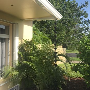 Coast To Coast Gutters - My beautiful gutters with rain chain I purchased on amazon - Gutter Services Near Me - Fort Lauderdal, Florida