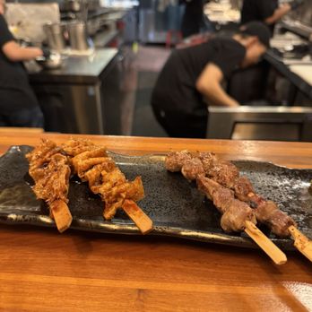 Omakase Kyara Sake Bar - Chicken Skin and gizzards (nicely done) - Japanese Near Me - Las Vegas, Nevada Omakase Kyara Sake Bar - Chicken Skin and gizzards (nicely done) - Japanese Near Me - Las Vegas, Nevada