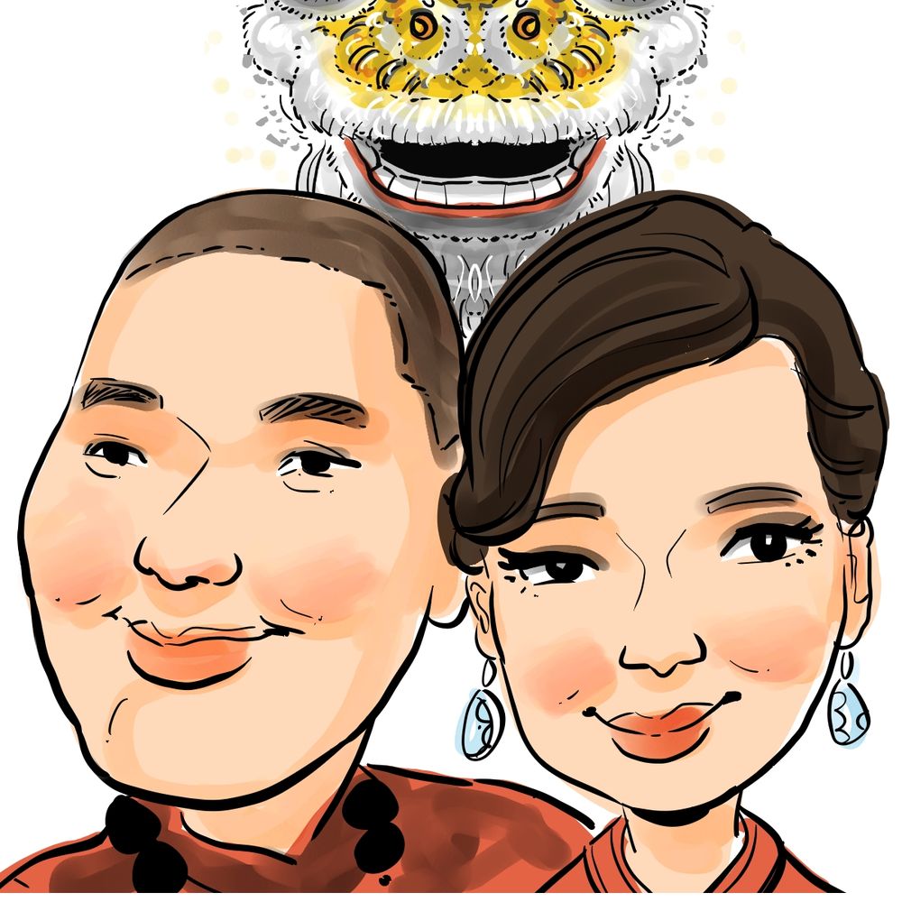 We had a Chinese Lion dance and Jon drew our Caricature with it in the back ground... BRILLIANT!!! We had a Chinese Lion dance and Jon drew our Caricature with it in the back ground... BRILLIANT!!!