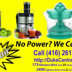 Duke Electronics Centre - Repair, Juicer, Blender, Small, Appliance, Restaurant, Equipment, No Power, Blade, Cutter, Slicer, Dough, Sheeter, Call 416-261-6595