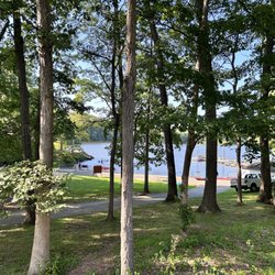 Lake Needwood - Path down to the boat dock area