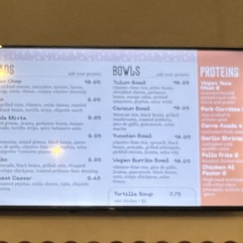 Cenote - Menu three. - Mexican Near Me - San Francisco, California