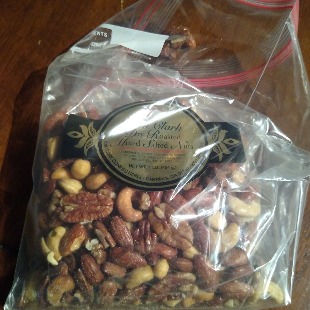 Tom Clark Confections - MIXED LIGHT GLAZE!! I have had their mixed nuts before but this year they are the best they have ever been. No OIL! PERFECT GLAZE - Popcorn Shops Near Me - Glendora, California Tom Clark Confections - MIXED LIGHT GLAZE!! I have had their mixed nuts before but this year they are the best they have ever been. No OIL! PERFECT GLAZE - Popcorn Shops Near Me - Glendora, California